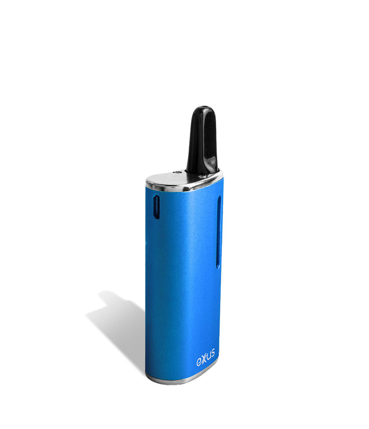 Blue back view Exxus Vape Snap Cartridge Vaporizer on white background